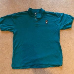 Tasmanian Devil Polo size L Warner Bros Green